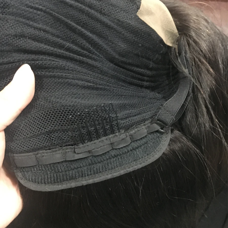 

Alipop Brazilian Straight Hair Customized Lace Frontal Wig Hair By 3 Bundles With Frontal 13x4 Swiss Lace Remy Human Hair