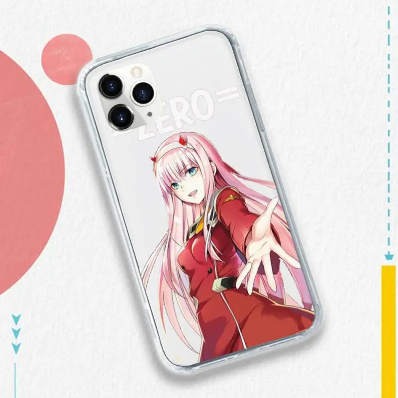 

Zero Two Darling in the FranXX Anime Hard Phone Case Transparent soft For iphone 5c se 6 6s 7 8 11 12 plus mini x xs xr pro max