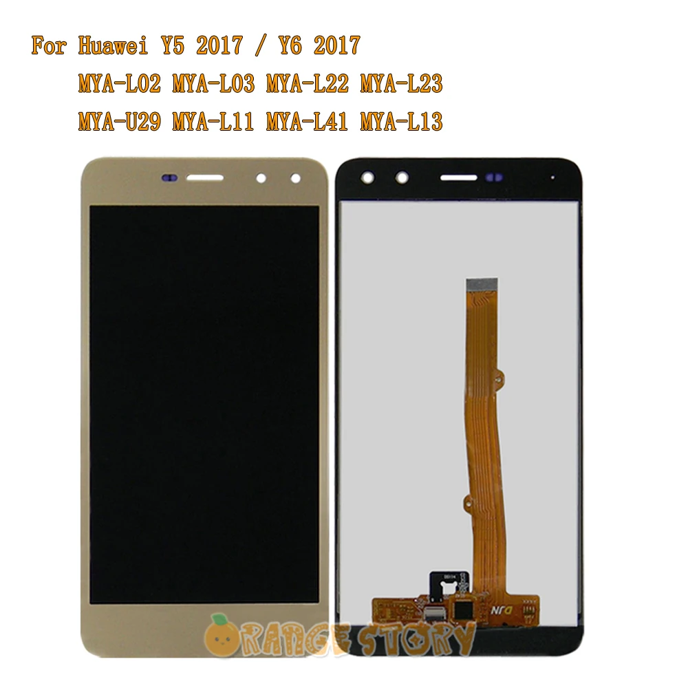ЖК-дисплей Сенсорный экран для huawei Nova молодых 4 аппарат не привязан к оператору сотовой связи/Y6 /Y5 MYA-L11 MYA-L41 MYA-L22 MYA-U29 ЖК-дисплей Дисплей Сенсорный экран Рамка - Цвет: Gold No Frame