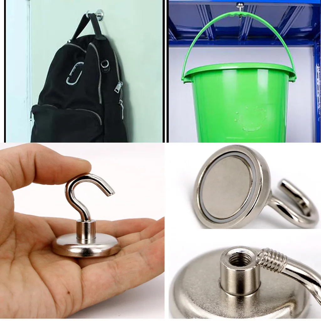 

1Pcs Magnet Strong Heavy Duty Magnetic Hook Kitchen Refrigerator Bathroom Hanger Storage Magnet Hook D25