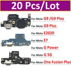 20 шт. для Moto G  Power E7 E2020 One Fusion Plus G9 Play Plus USB-порт для зарядки