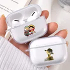 Забавный цельный чехол для наушников Luffy Roronoa zoro для AirPods Pro, прозрачный защитный чехол для Airpods Pro, зарядное устройство