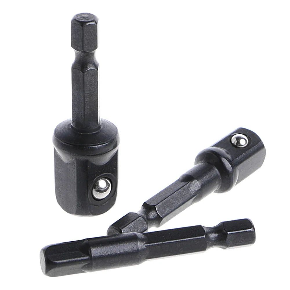 3 шт. набор адаптеров с шестигранным хвостовиком для 1/4 3/8 1/2 дюйма ударный драйвер