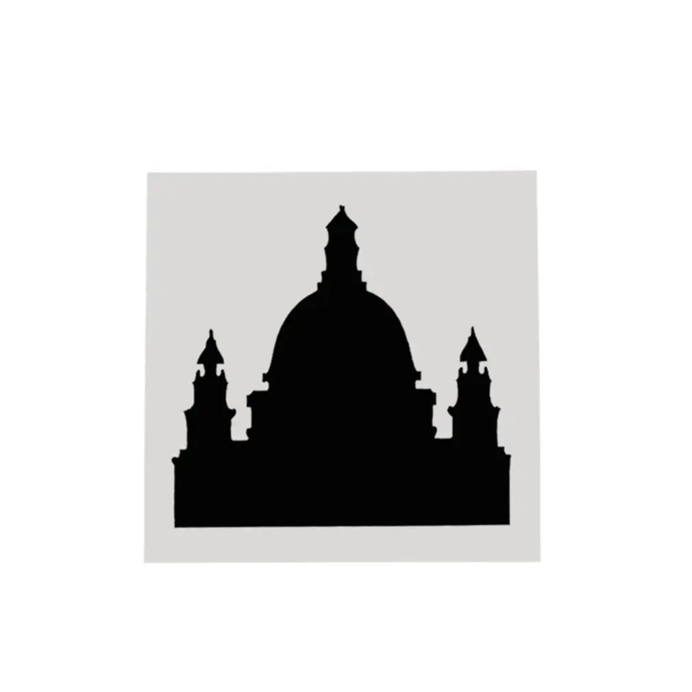 Полые ручной росписью торт спрей шаблон пластик мультфильм Рождество формы