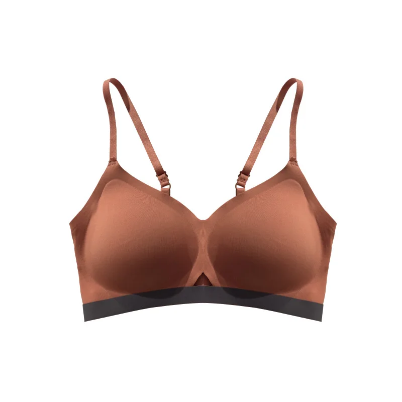 

New Seamless Underwear Women's Gather Comfortably Wireless Breathable Breast Holding Sexy Beauty Back Bra in Stock Wholesale