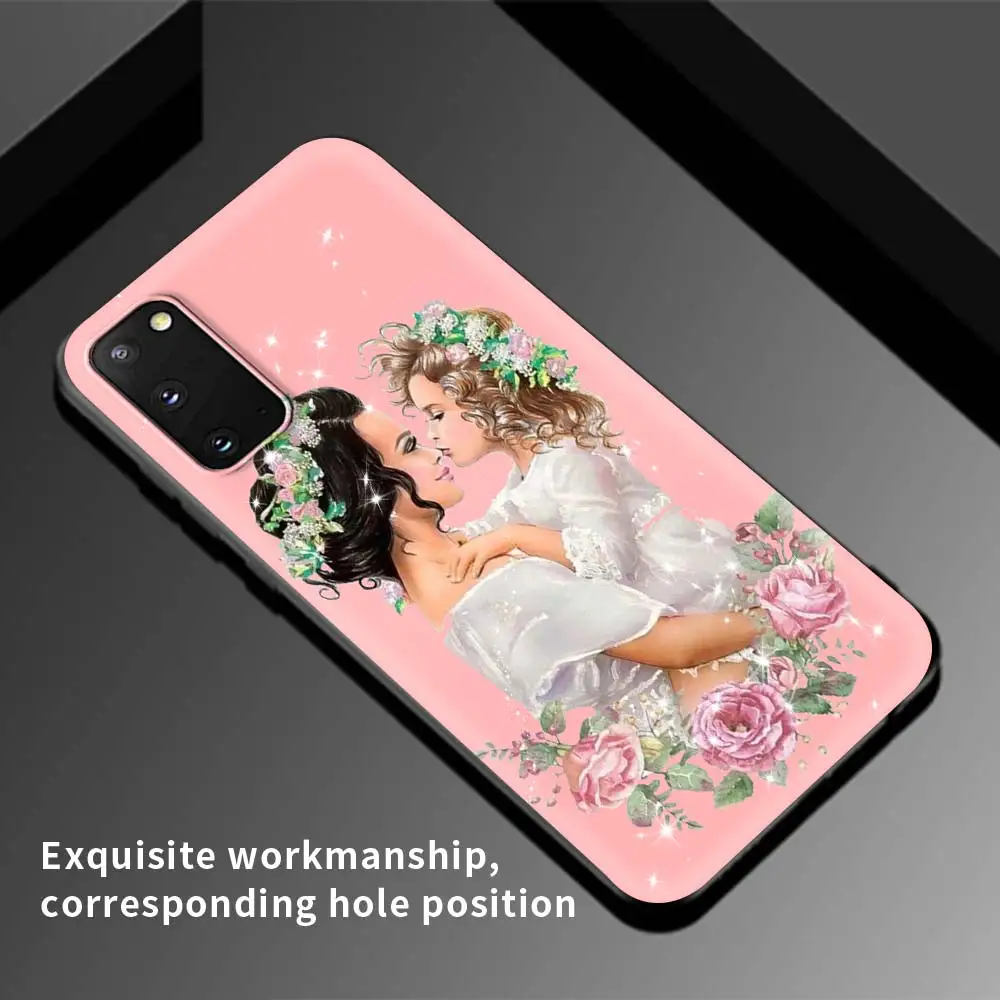 

Super Mom Baby Girl Case For Samsung Galaxy S21 S20 FE S10 S10e S9 S8 Plus Note 10 9 8 20 Ultra Black TPU Phone Coque Cas