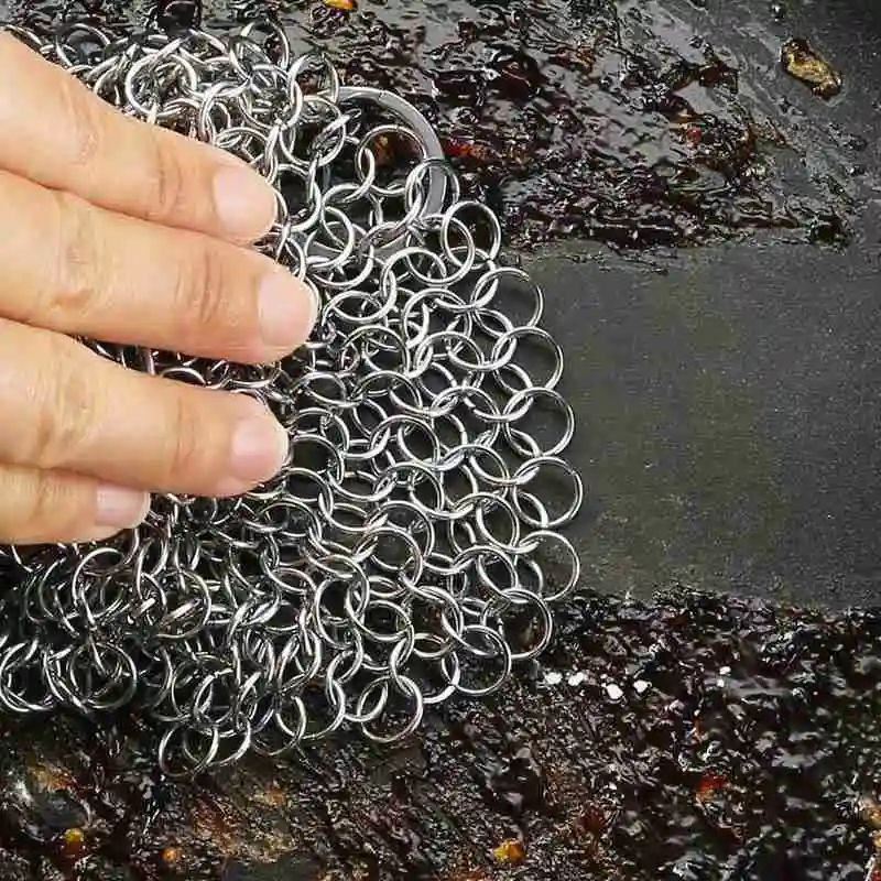 

Household Kitchen Cleaning Brush Pot Net Rust-proof Wash Brush Net Pot Metal Durable Dishwashing Steel Pot Tool R R7M0