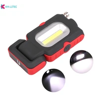 strong magnet cob led flashlight 3 modes usb operated working lamp magnet mini lighting led torch lamp