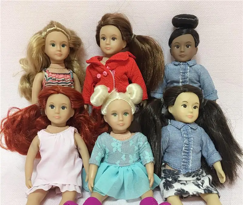 

Случайная отправка 1 шт мини 15 см кукла милая девочка (некоторые дефекты)