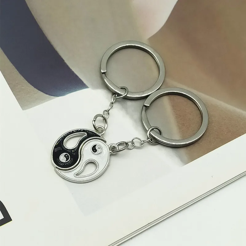 2 шт./лот брелок для ключей Yin Yang Lucy подарок друга оптовая продажа | Украшения и