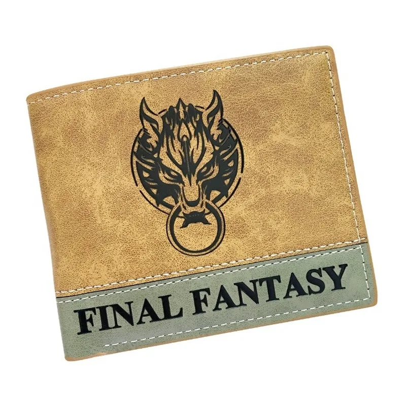 Кошелек FF7 VII из искусственной кожи с мультяшным рисунком для косплея сумки