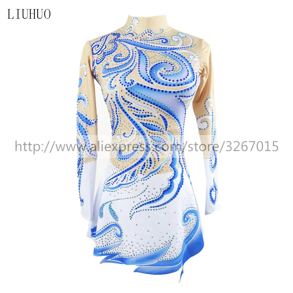 LIUHUO костюм для соревнований по фигурному катанию женское платье катания на
