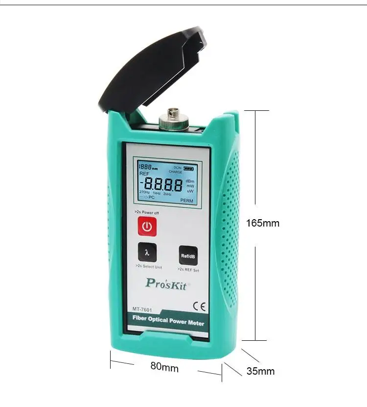 

Pro'sKit MT-7601-C High Precision Optical Power Meter Tester Fiber Power Meter