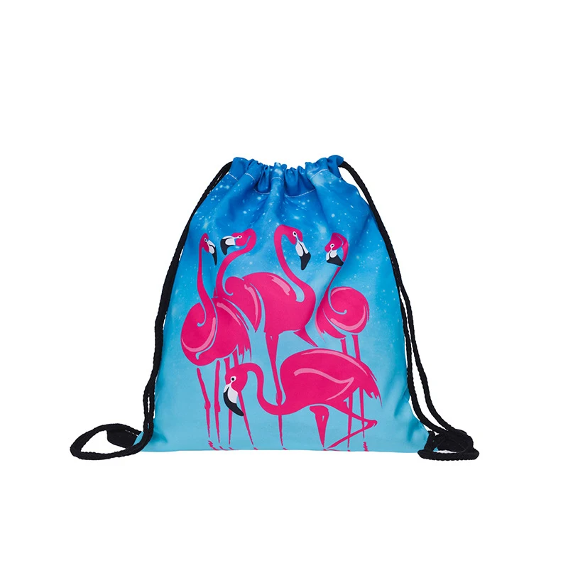 Рюкзак для путешествий мужчин и женщин модная мягкая сумка на шнурке с 3D принтом