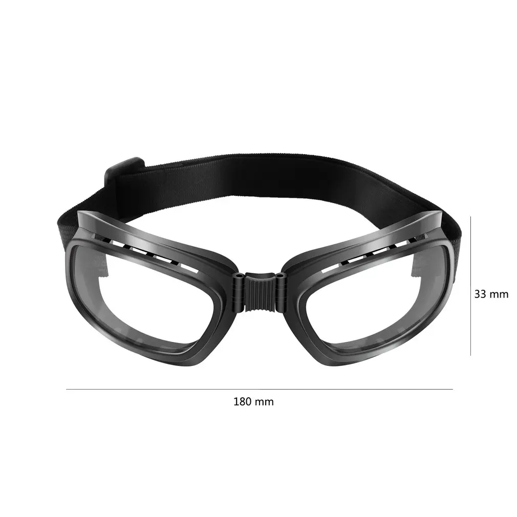 

Foldable Vintage Motorcycle Glasses Windproof Goggles Ski Snowboard Glasses Off Road Racing Eyewear Dustproof Goggles