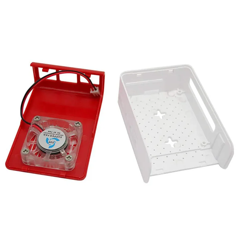 Чехол для Raspberry Pi 4 Model B со светодиодной подсветкой и комплектом вентиляторов