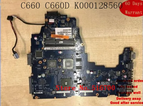 Рабочая протестированная материнская плата для Toshiba Satellite C660 C660D с искусственными