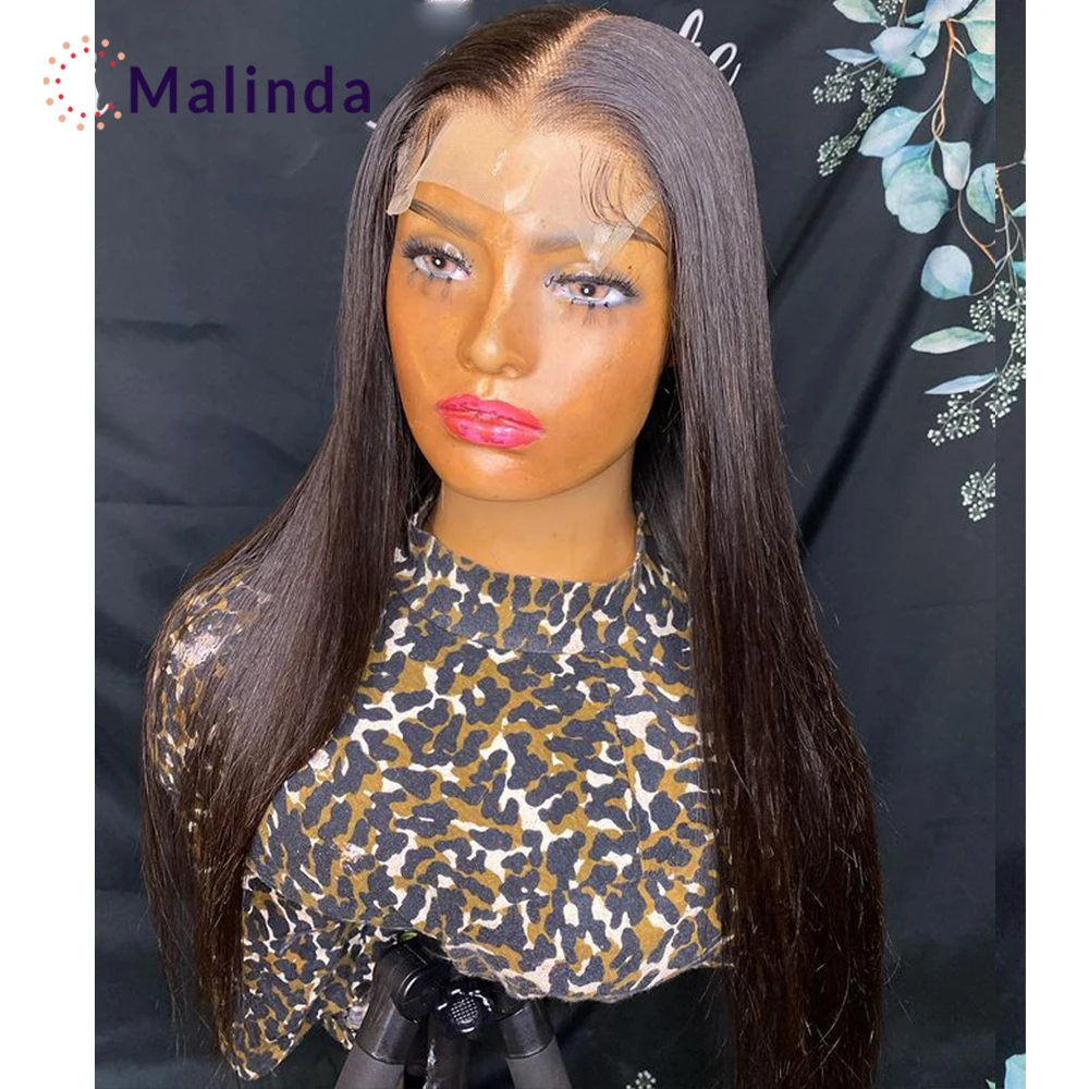 

Straight Human Hair Wigs For Black Women Transparent lace 13x4 Lace Front Wigs Pre Plucked With Baby Hair Brazilian Glueless