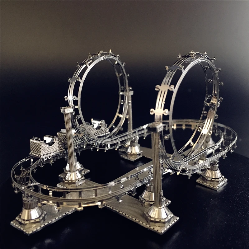 Американские Горки 3D DIY Головоломка металлические сборные модели наборы