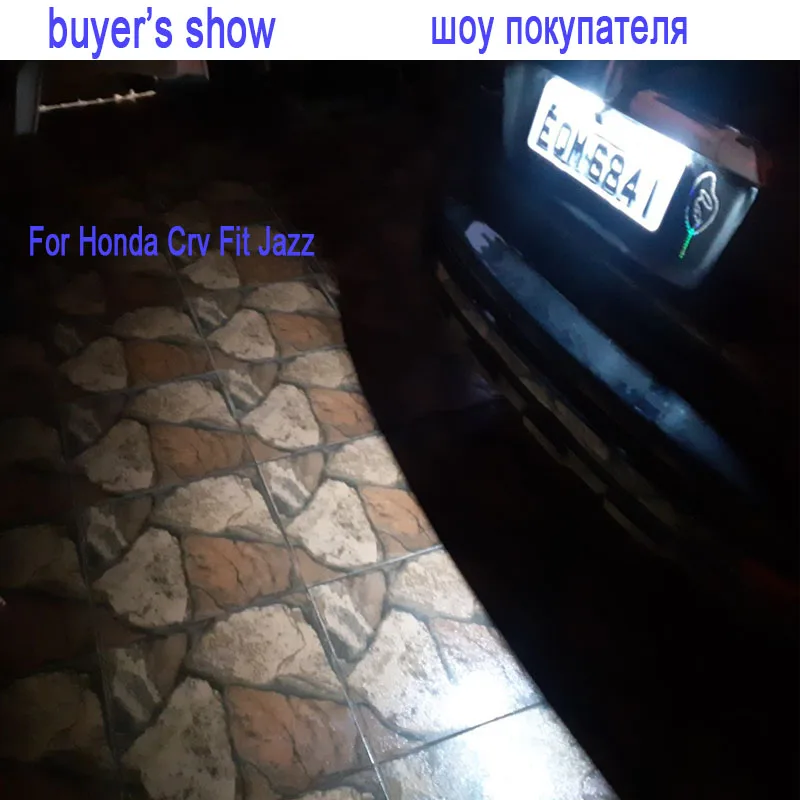 Для Honda CRV 2008- светодиодный номерной знак освещение комнатный светильник для Honda Jazz Fit поток Одиссеи Insight светодиодный светильник s