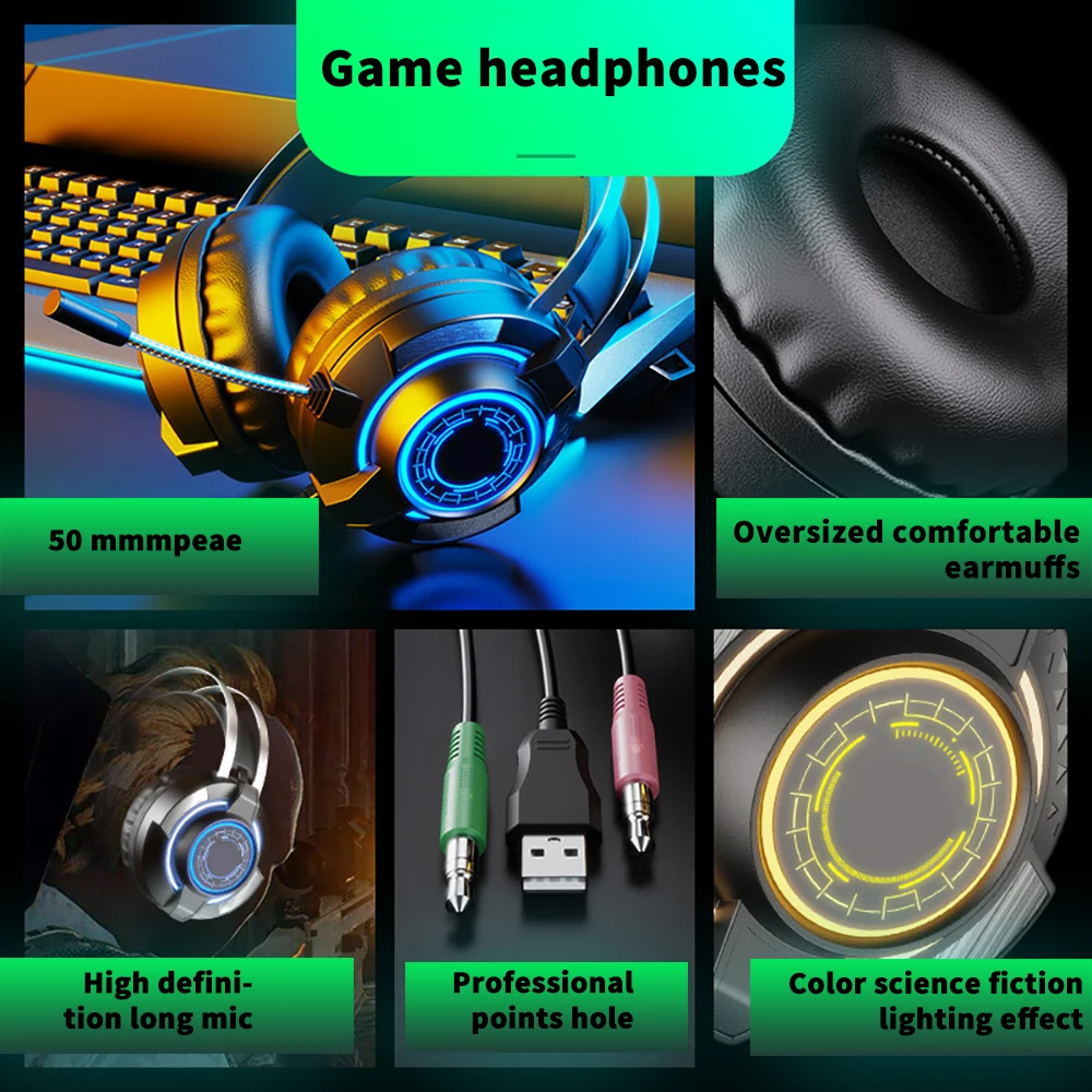 Игровая клавиатура игровая мышь механическая RGB-светодиодный Светка геймерские