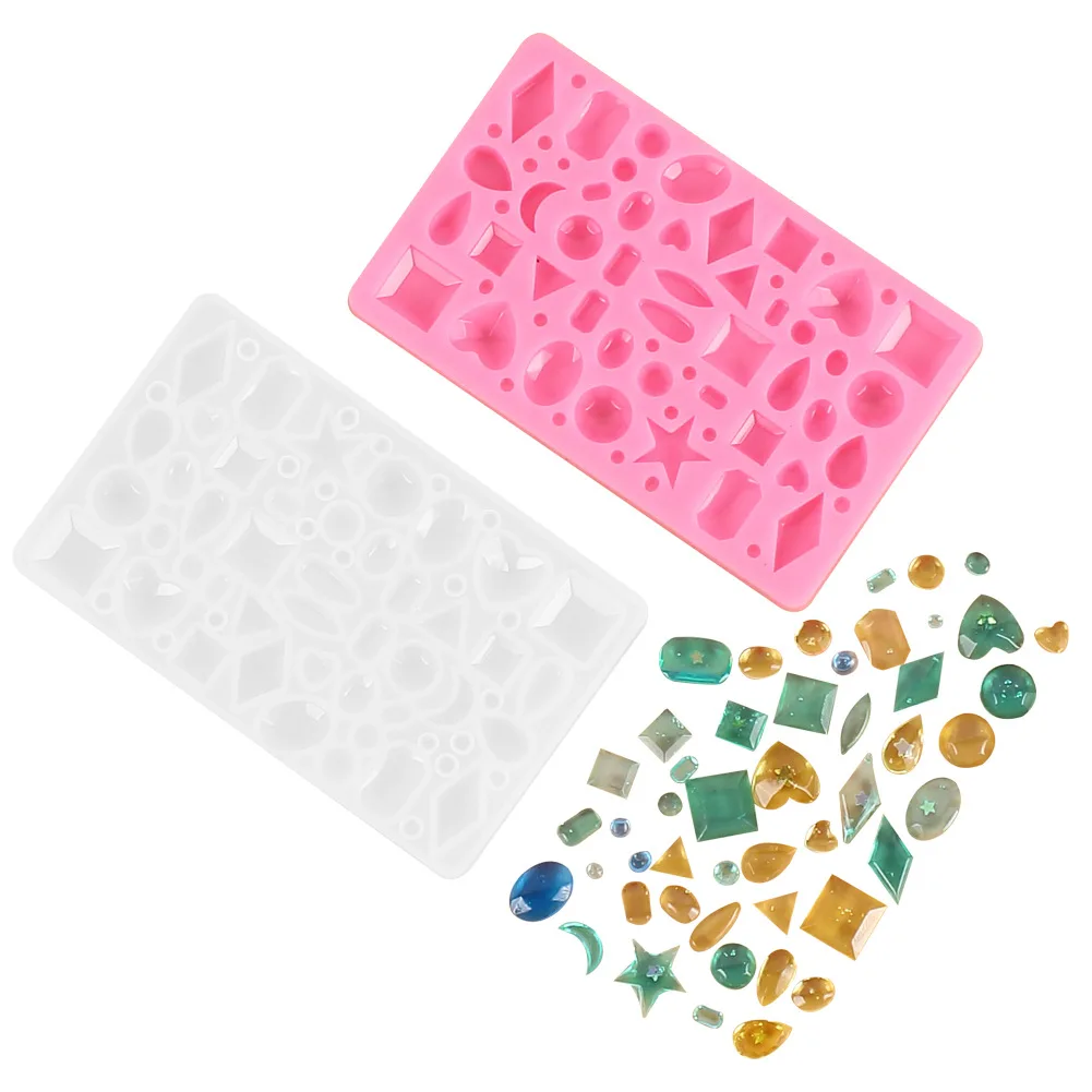 

Handmade Gem Mold DIY Crystal Epoxy Handmade Gem Silicone Mold Time Gem Patch Jewelry Decoration Epoxy Mold