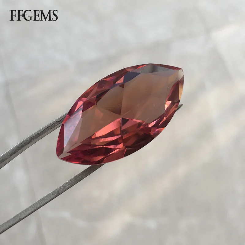 FFGems большой камень 18*35 мм зултанит свободный драгоценный создан диаспор