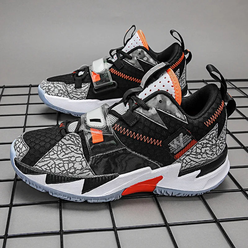 

New Colorful Patchwork Couple Basketball Shoes Men High Top Trainers Mesh Breathable Men's Basket Shoes