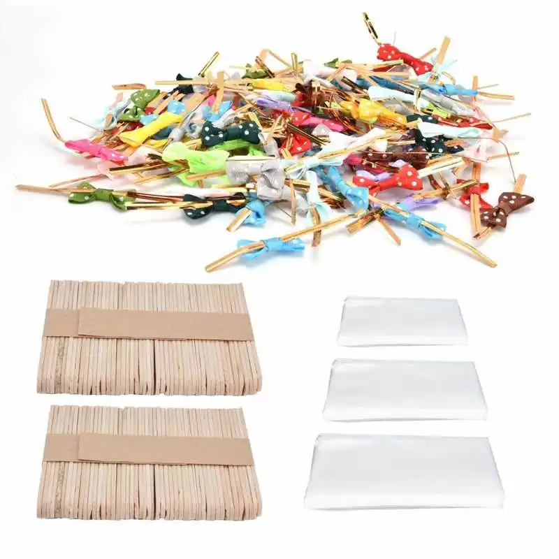 

Леденцы, пакеты для леденцов, 100 комплектов, леденцы, пвх пакеты для леденцов, галстуки, деревянные палочки для шоколадных конфет, пакеты для ...