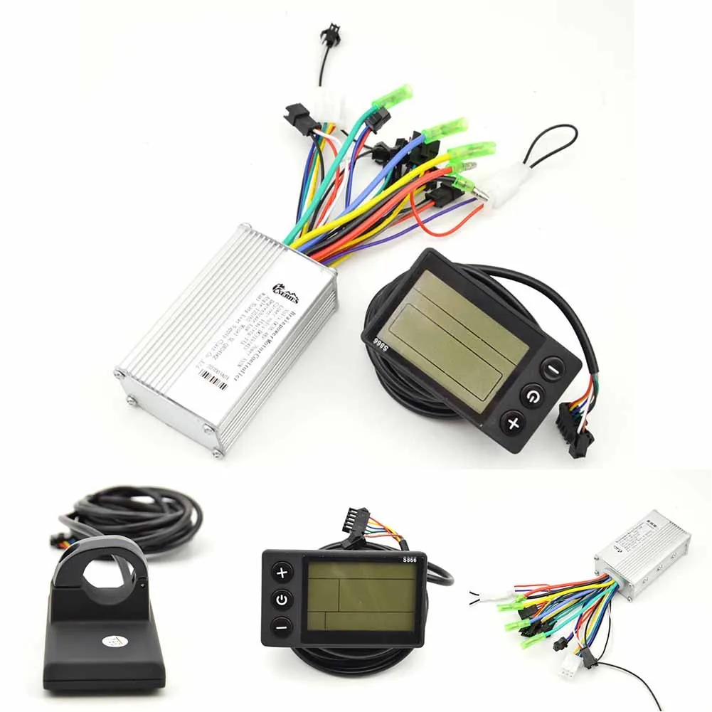 

36V/48V EBike Electric Bike Scooter Brushless Controller LCD Display Panel Set E Bike Scooter Brushless Controller LCD Display