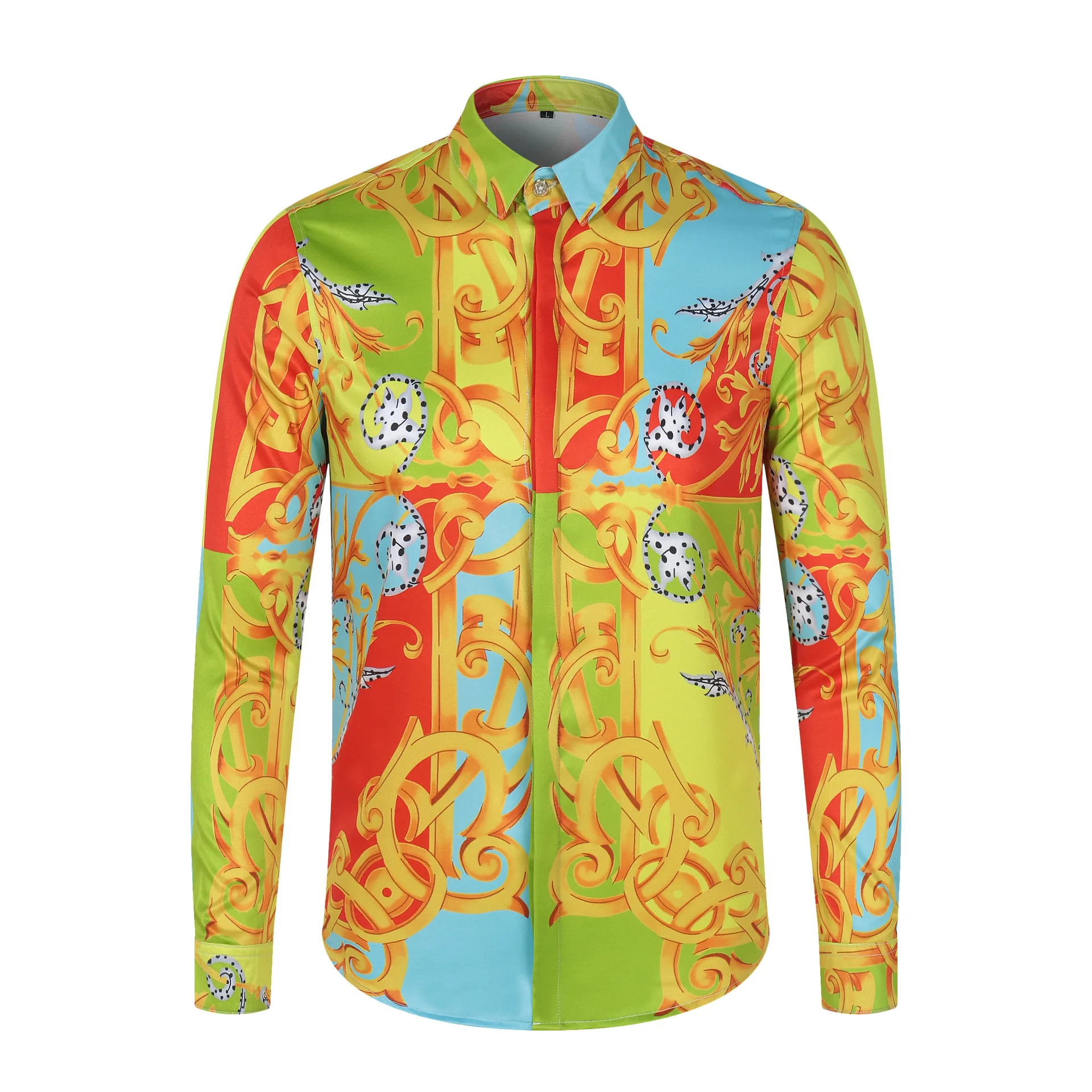 

Luxury Floral Shirt Men Long Sleeve 2021 New Mens Slim Fit Dress Shirts Tuxedo Streetwear Social Casual Shirts Camisa Masculina