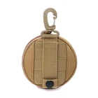 Военная Сумка для ключей, Сумка для кемпинга и пешего туризма, тактическая Функциональная сумка для бега для мужчин, водонепроницаемая однотонная сумка для монет