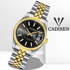 Часы наручные CADISEN Мужские механические, автоматические брендовые деловые модные водонепроницаемые из нержавеющей стали
