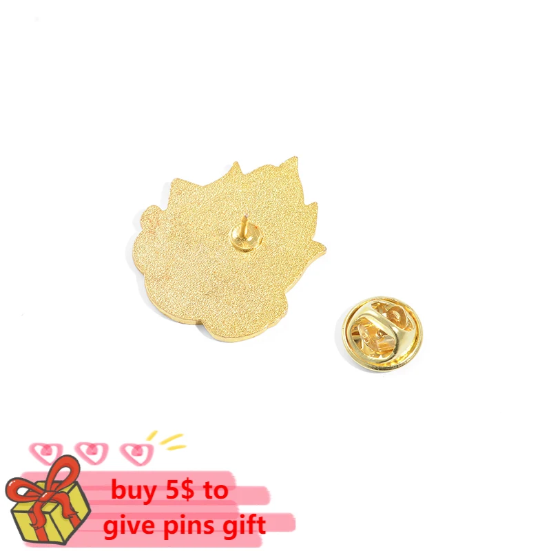 Эмалированные булавки для кальцифера Прямая поставка мультяшный огненный эльф