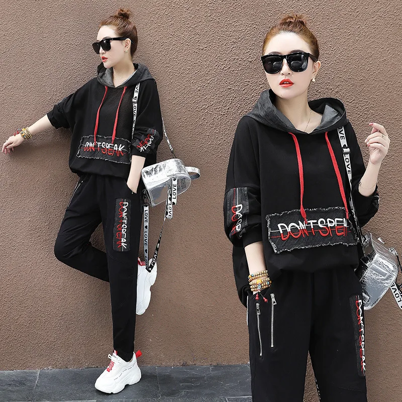 Женский Повседневный костюм-двойка Max LuLu свободный костюм в Корейском стиле с