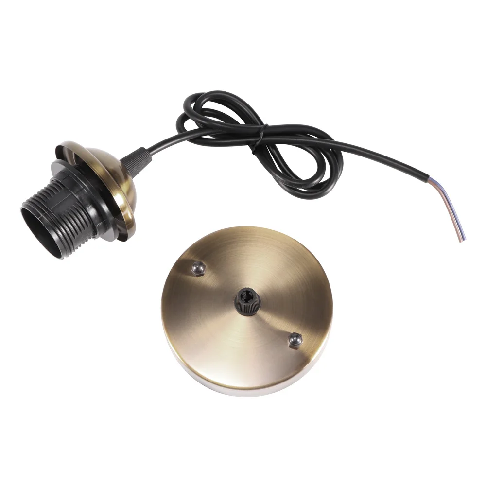 Vintage E27 Blub Socket Lamp Base Shell Holder Pendant Livingroom Lighting With 1M Wire | Лампы и освещение