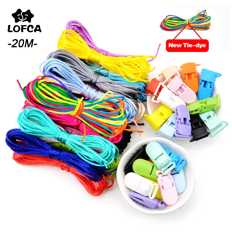 LOFCA оптовая продажа 20 м/лот цветной нейлоновый шнур для прорезывания зубов