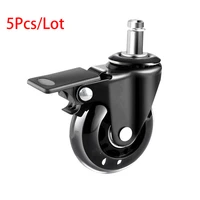 office chair caster wheels 2inch 2 5inch 3 inch swivel rubber wheels replacement soft safe rollers furniture hardware