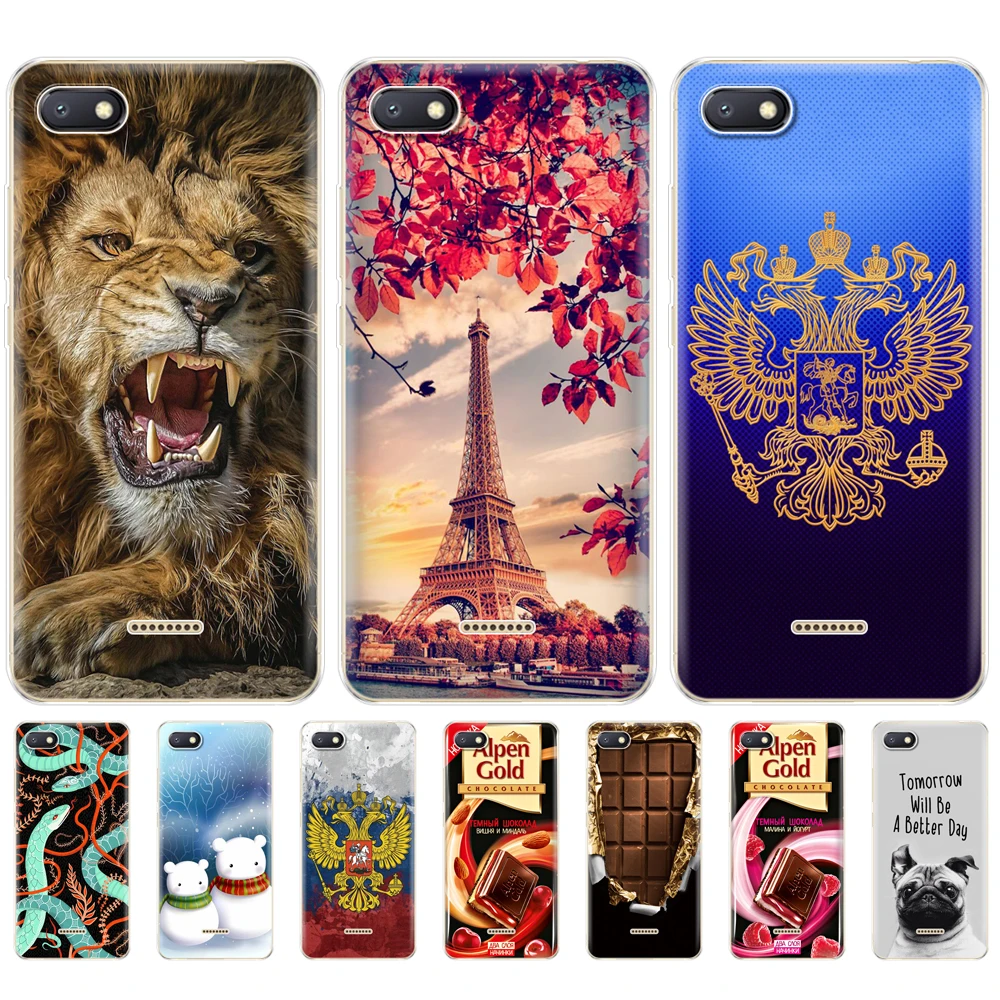 Силиконовый чехол для Xiaomi Redmi 6a чехол-бампер с полной защитой мягкий телефона из