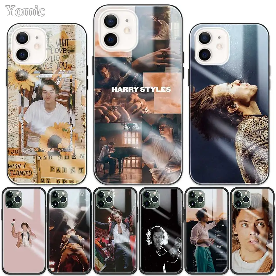 Закаленное стекло Чехлы для iPhone 12 11 Pro XS макс 7 8 XR X 6 6S Plus SE 2020 мобильный телефон