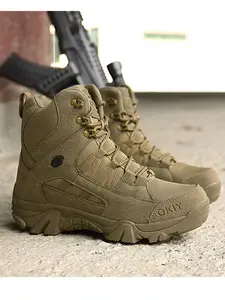botas tácticas WT Botas de nieve de goma muy cálidas para hombre #Brown botas de combate militar de piel de invierno zapatillas de hombre impermeables botas tácticas WT Botas de nieve de goma muy cálidas para hombre #Brown botas de combate militar de piel de invierno zapatillas de hombre impermeables