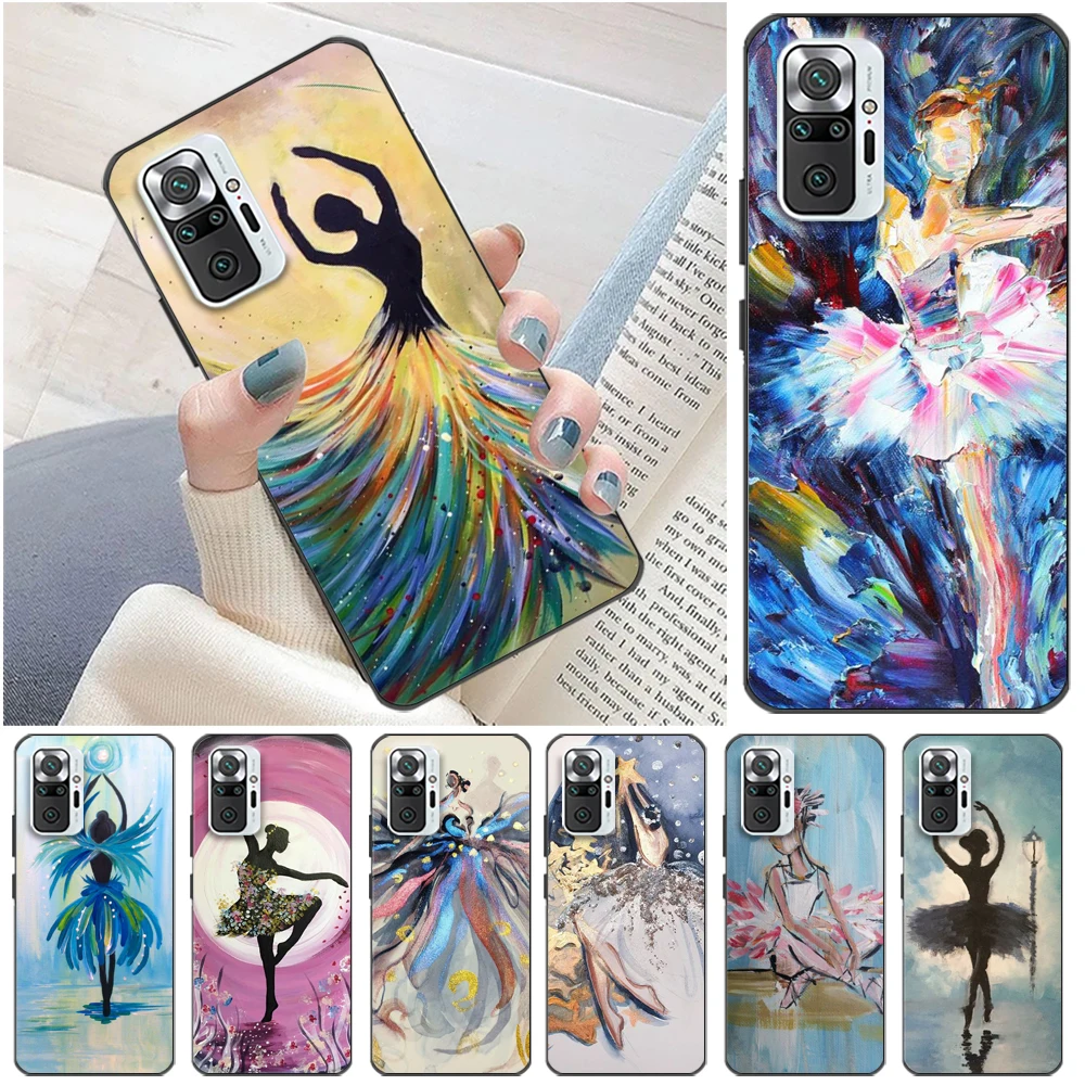 

Art Dancer Phone Case For Xiaomi Redmi Note 10S 10T 10 Pro MAX 5G Redmi Note 10 10S Funda Back Cover Carcasa Coque Cases