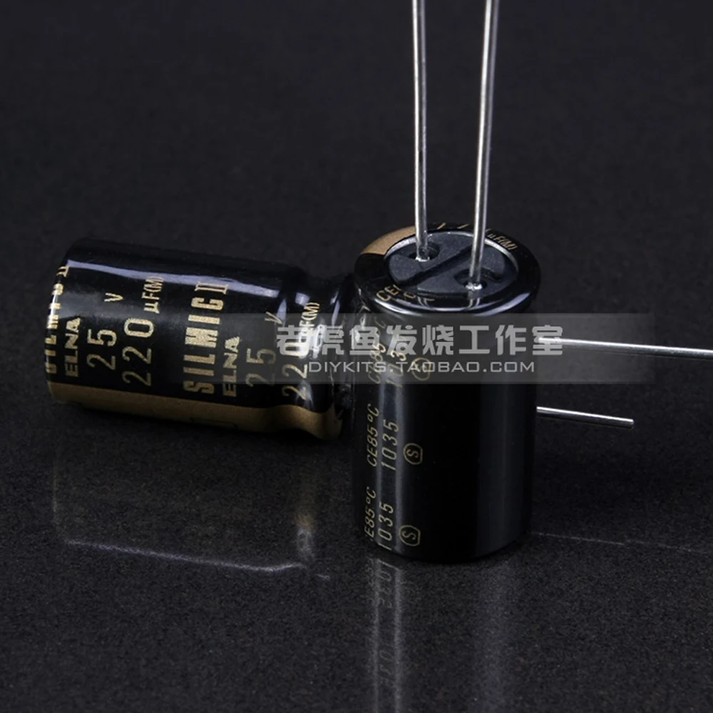 8 шт. 220uf 25V SILMIC II RFS ELNA новый оригинальный аутентичный Золотой пол аудио