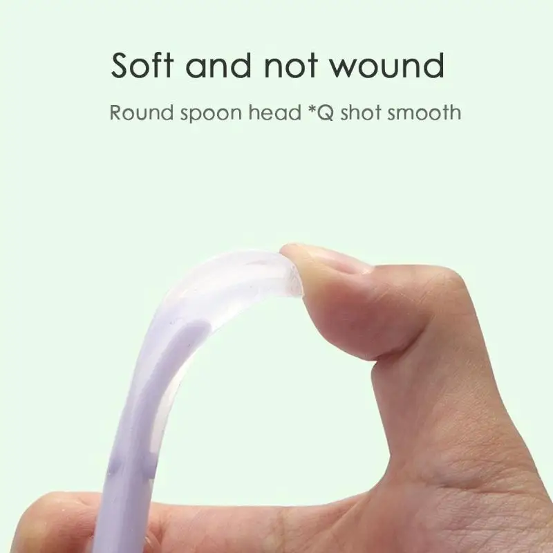 Ложки для кормления младенцев детская посуда мягкий силиконовый ковш супа