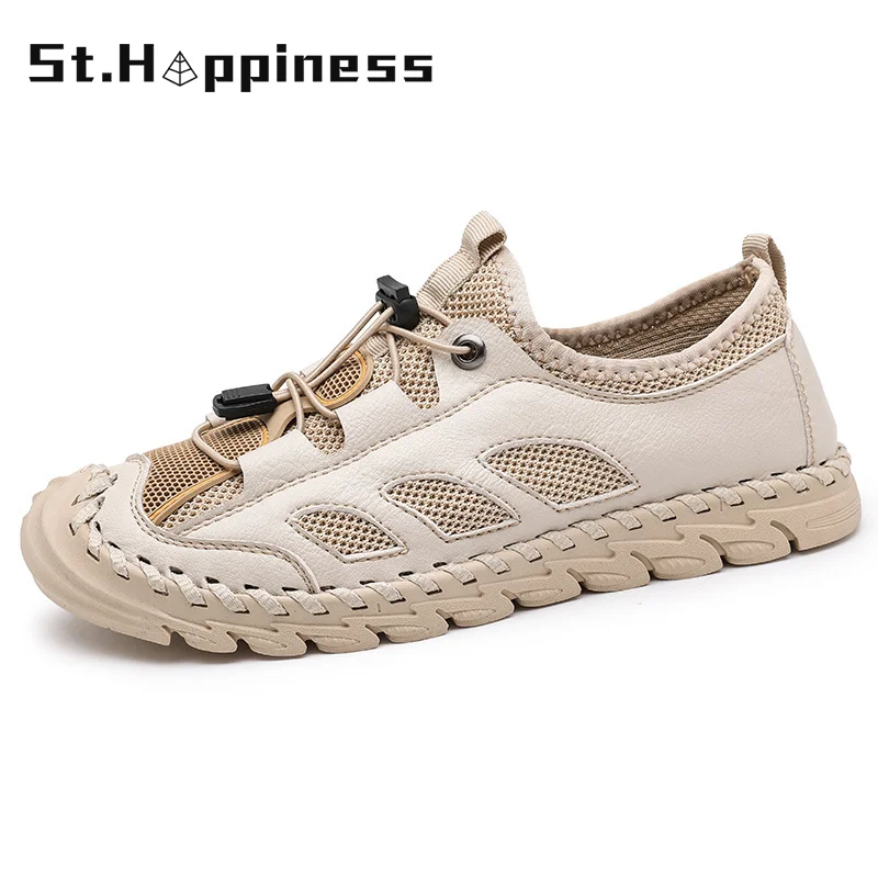 

New Summer Men's Casual Shoes Breathable Mesh Sneaker Fashion Outdoor Lightweight Driving Shoes Walking Flat Loafers Big Size