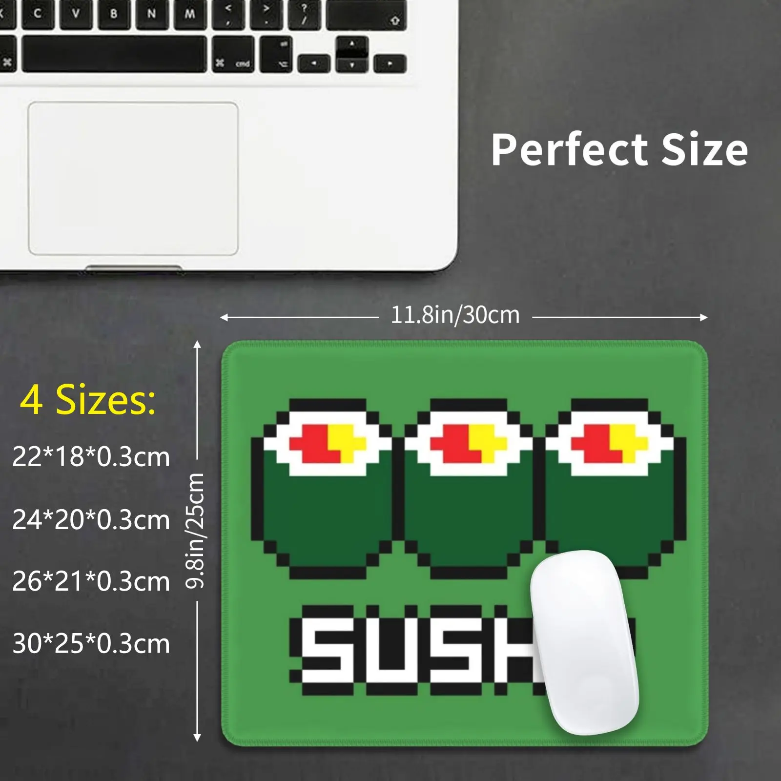 8 битный коврик для мыши суши подушка самостоятельной Печати бит байт нори ролл