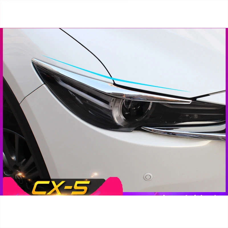 Для Mazda CX5,- передняя фара брови реснички на фары отделка внешние аксессуары ABS хром авто отделка