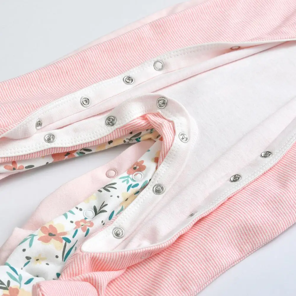 Комбинезон для новорожденных девочек 3 шт./лот хлопковый комбинезон маленьких с