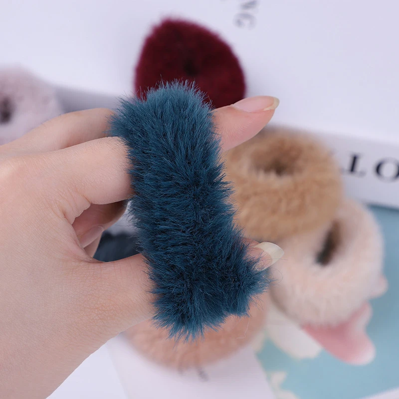 Резинка для волос из искусственного кроличьего меха девочек |