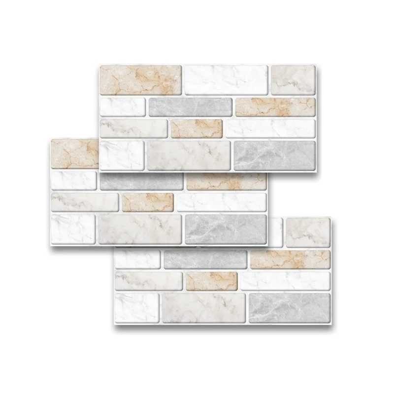 Новые 27 шт. имитация Мрамор кирпичная плитка стены стикеры сделай сам